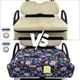 thumbnail image 5 of SEANATIVE Golf Cart Accessories Universal Golf Cart Seat Covers Portable Foldable Design, Anti-Scratch Non-Slip Club Car Front Seat Blanket Towel Machine Washable, Hippie Flower Lotus Violet Blue, 5 of 7