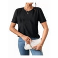 thumbnail image 3 of Pack 3 Playeras Deportivas Mujer Cuello Redondo,Black White Pink,M, 3 of 7