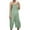 Grey, variant on Jumpsuits For Women Casual Solid Cotton Linen Overalls Pocket Adjustable Straps Mid Length Pants Jumpsuit