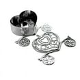 thumbnail image 3 of Balsa Circle 12 Silver 4" Mini Heart Carriage Favor Holders, 3 of 8