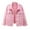 Pink, variant on Women Denim Jacket Plain Long Sleeve Original Trucker Jacket Casual Loose Solid Flight Tops Candy Color Autumn Winter Outwear Boyfriend Jean Jacket with Pockets