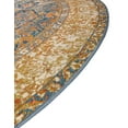thumbnail image 5 of Unique Loom Outdoor Traditional Collection Area Rug - Timeless (6' 1" Round Navy Blue and Light Pink/Gold), 5 of 8