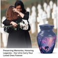 thumbnail image 4 of Elephant Large Burial Urns For Mother & Father - Blue Mini Urns For Human Ashes Set Of 4 - Cherry Blossoms Keepsake Cremation Urn For Adult Men - Burial Urn For Cremated Remains, Combo (10&3) Inch, 4 of 7
