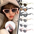 thumbnail image 2 of Lunettes de Soleil Oeil-de-Chat Roses pour Femmes, Été Brun, Nouvelles Lunettes de Soleil Haut de Gamme pour Hommes, Protection Solaire, Vedette d'Internet, Lunettes Rétro Mode, 2 of 7