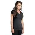 thumbnail image 4 of District Juniors Tri-Blend V-Neck Tee in Charcoal Heather XXL, 4 of 6