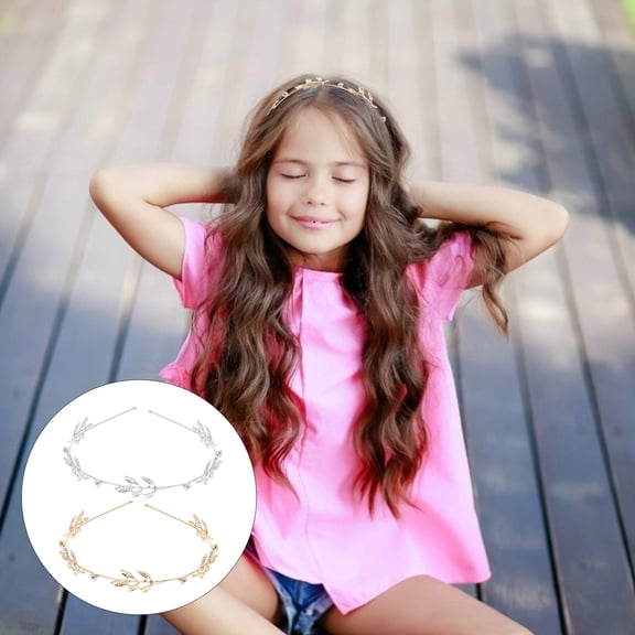 ifundom 2 Pieces Leaf Headdress Hairbands for Wedding, Performance, Party, and Celebration Accessories