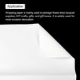 thumbnail image 4 of Pearlescent Film Flower Wrapping Paper 22.8x22.8 Inch Waterproof Cream White Pack of 10, 4 of 7
