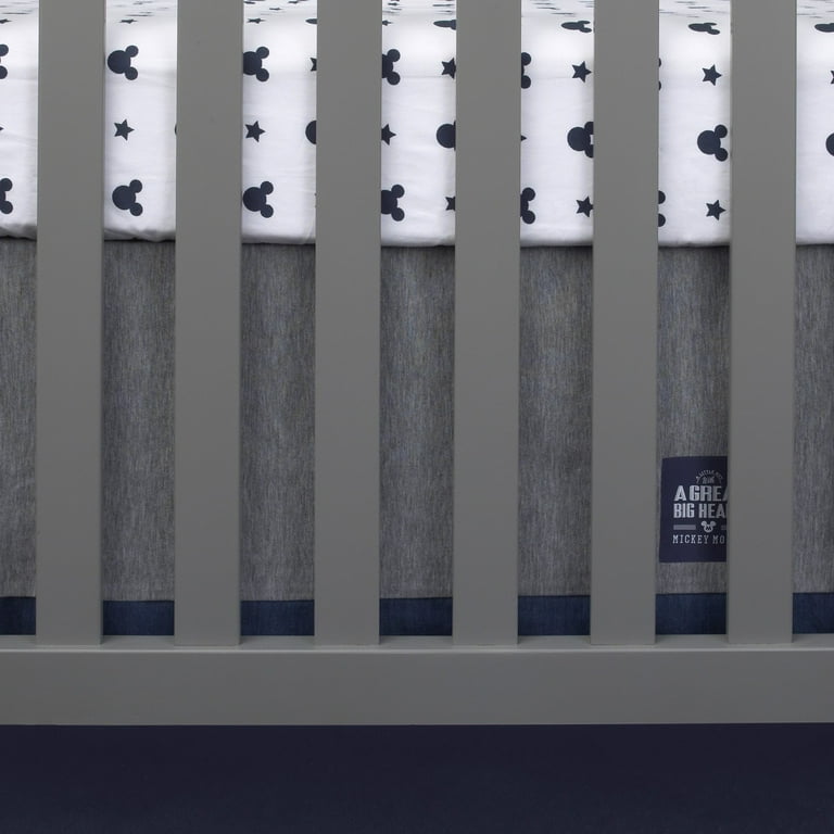 Disney Mickey Mouse Hello World Patchwork 4 Piece Crib Bedding Set