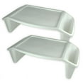 thumbnail image 2 of Romanoff Lap Tray, White, Pack of 2, 2 of 2