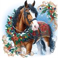 thumbnail image 1 of 5D DIY Con Forma Especial Parcial Caballo Navidad 40x40cm, 1 of 9
