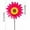 Rose Red, variant on XYAIYT Sunflower Windmill for Outdoor Garden Decoration Fall Decorations Holiday Decorations Long Lasting Plastic Craft Enhancing Skills Colorful Sculpture Complements Parties and Events Yellow