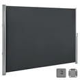 thumbnail image 3 of MCombo 138''x 71'' Fully Assembled Patio Retractable Side Awning for Garden, Balcony and Pools, Dark Grey, 3 of 9