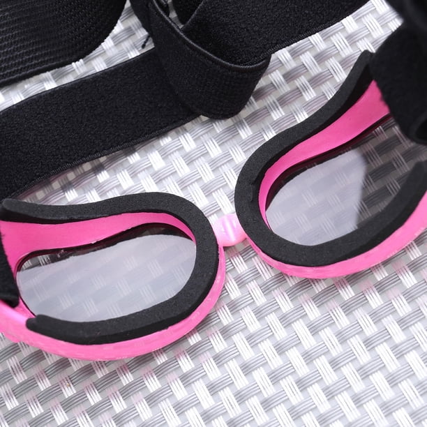 QUMIIRITY Gafas Para Mascotas De Plástico Rosa Con Protección Solar Y Correa Elástica Ajustable