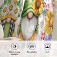 thumbnail image 6 of Sunflowers Semi Sheer Curtains Drapes for Living Room,Bedroom,French Doors Window 96 Inches Long,Spring Gnomes Hydrangea Daisy Flowers Pink Plaid Rod Pocket Chiffon Curtain Voile Drapery Panel, 6 of 8