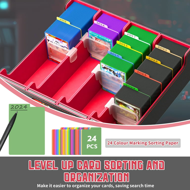 UQN UQN Trading Card Storage Box, 3200+ MTG Deck Box, Magnetic PU