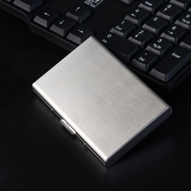 TABLZONE Mens Metal Wallet Credit Card Holder 1Set featuring RFID Blocking for Travel