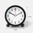 thumbnail image 6 of Jangslng Alarm Clock with Night Light Quiet Small Round Easy Set Battery Operated Kids Students Desktop Analogue Alarm Clock Home Supplies, 6 of 8