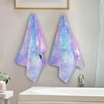thumbnail image 4 of Dreamtimes Galaxy Soft Hand Towels 2-Piece Absorbent Bath Towel Decorative Fingertip Towels for Bathroom Gym Spa Hotel Beach Swimming Pool,14.4" x 28.3", 4 of 7