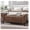 Brown, variant on 51”Ottoman with Storage, Queen Size End of Bed Storage with Tufted Button, Upholstered Sitting for Front Door Entrance,Bedroom,Dining Room, Entryway，Vintage Brown