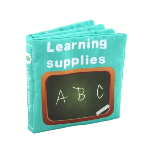 Juguetes Para Niño Libro de tela inglés hecho a mano, libro blando para recién nacidos, para educación temprana Juguetes Para Bebe 1 Año