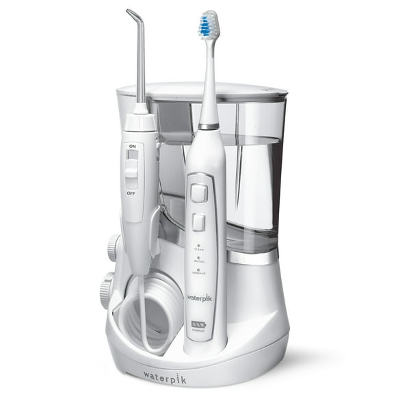 Waterpik Complete Care 5.0 Water Flosser   Sonic Electric Toothbrush, White