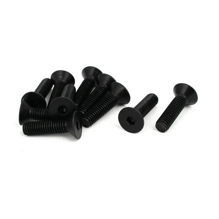 

3/8 x 1-1/2 Grade 10.9 Countersunk Flat Head Hex Socket Cap Screw Black 10pcs