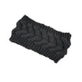 thumbnail image 1 of Bandeau d'Hiver pour Femmes Élasticité Accessoires pour Cheveux Protecteurs Chauds Chunky Cache-Oreilles Style Simple Accessoires pour Cheveux pour Femmes Noir, 1 of 5