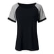 thumbnail image 5 of Camisas de Cuello de Tripulación de Manga Corta para las Mujeres Casual Cuello Redondo Top de Manga Corta Tejido Súper Suave para el Verano, 5 of 5