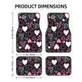 thumbnail image 2 of LAKIMCT Love Heart Pattern Car Mats, Neoprene Front Rear Floor Mats for Cars, Waterproof Anti-Slip Car Floor Mats Full Set, Universal(4 Pcs), 2 of 6