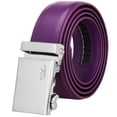 thumbnail image 2 of Falari Mens Genuine Leather Ratchet Dress Belt Automatic Sliding Buckle - 20 Variety Colors - Trim to Fit, 2 of 6