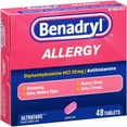 thumbnail image 3 of Benadryl Ultratab Antihistamine Allergy Medicine Tablets, 48 Count, 3 of 11