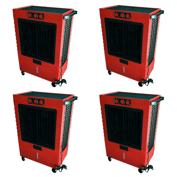 Hessaire M270R 5300 Cfm High Velocity Cooling Fan with Storage - 4 Count