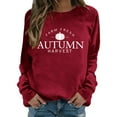 thumbnail image 2 of Fall Sweatshirts for Women 2025 Long Sleeve Crewneck Farm Fresh Autumn Harvest Graphic Sweatshirt Pullover Tops, 2 of 5