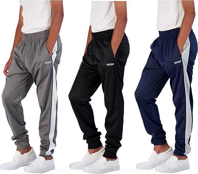 Hind Boys 3 Pack Tricot Jogger Sweatpants Size 5-16 - Walmart.com