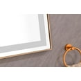 thumbnail image 2 of Sumdeal Mirror Bathroom Mirror 48"X36" Rectangular Aluminum Framed Anti-Fog LED Lighted Wall Bathroom Vanity Mirror with lights,Gold, 2 of 8