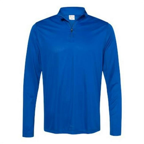 Attain True Hue Performance Quarter-Zip Pullover, Royal - 3XL