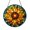 Acrylic 3.5 Inch, variant on Bright Floral Sunburst Glass Suncatcher – Window Hanging Decor
