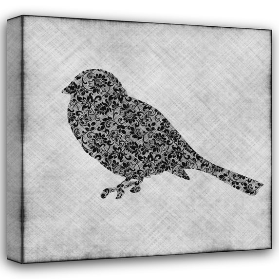 Kristin Emery 28x28 Gallery Wrapped Canvas Wall Art Titled - Brocade Bird I