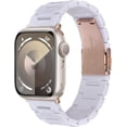 thumbnail image 1 of KOMI Resin Band Compatible with Series 7/8/9 Apple Watch Bands 41mm/40mm/38mm Fashion Strap for iWatch Series 6/5/4/3/2/1/SE Lightweight Bracelet Wristband Replacement Women, 1 of 5
