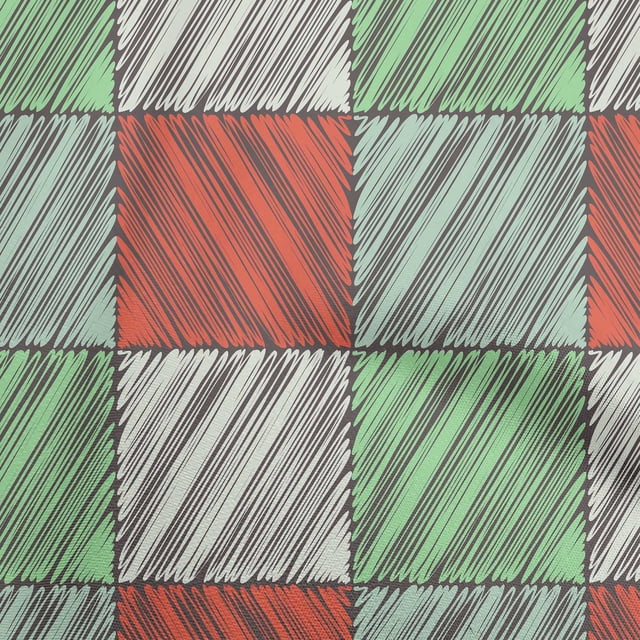 oneOone Viscose Chiffon Red Fabric Stripes Craft Projects Decor Fabric Printed By The Yard 42 Inch Wide