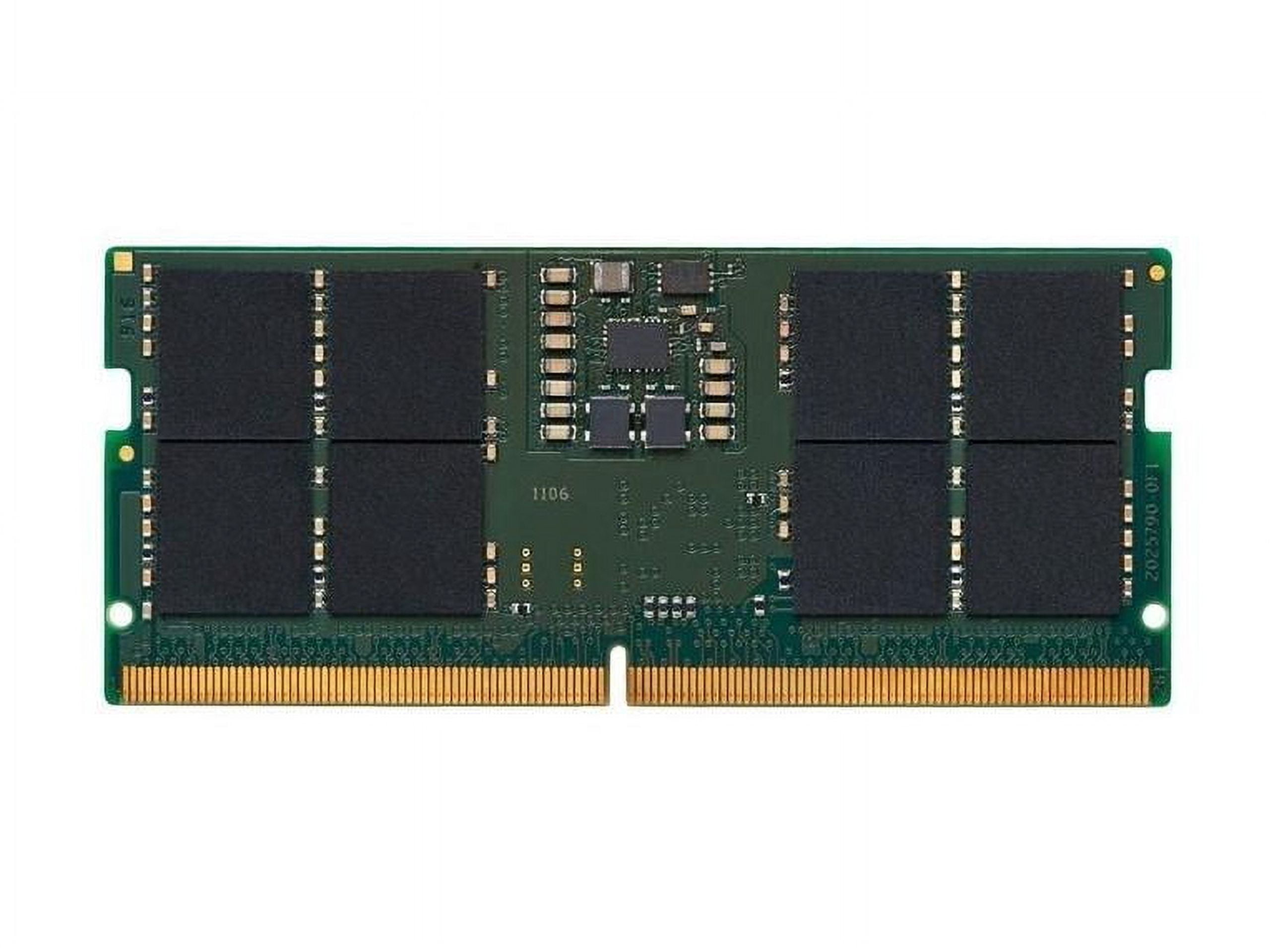 Kingston 16GB DDR5 SDRAM Memory Module - For Notebook - 16 GB - DDR5-5600/PC5-44800 DDR5 SDRAM - 5600 MHz Single-rank Memory - CL46 - 1.10 V - Non-ECC - Unbuffered - 262-pin - SoDIMM - KCP556SS8-16