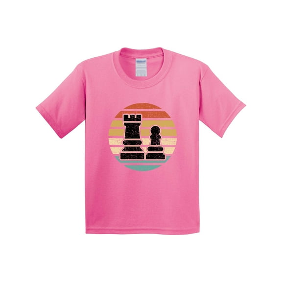 Inktastic Chess Player Retro Sunset Youth T-Shirt