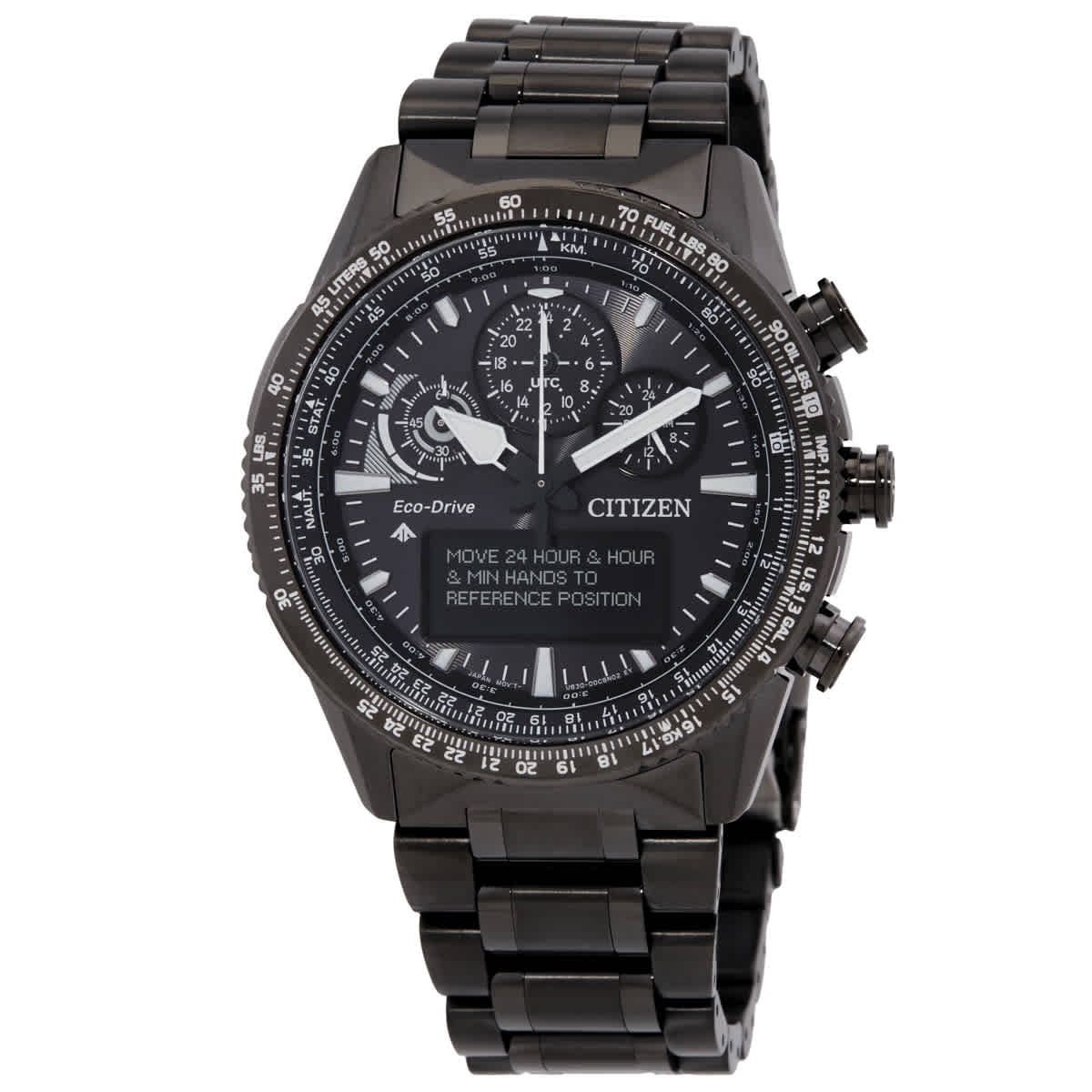 Citizen Eco-Drive Night Hawk Quartz Men's Stainless Steel