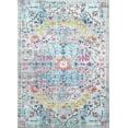 thumbnail image 5 of Mandala - Machine Washable Area Rugs 6 X 9 Ft, Stain Resistant Rug, Durable Polyester Material, Patterned & Colorful Rug, Bedroom & Living Room Rug, Room & Modern Home Decor - Blue & Multi Color, 5 of 7