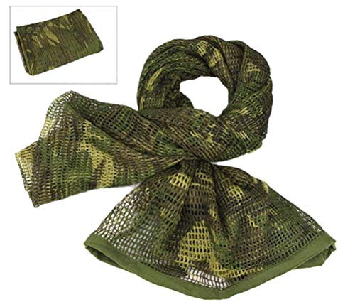 Camo Advantage Ghillie Sniper Veil Camo Scarf for Wargame Camouflage Netting 