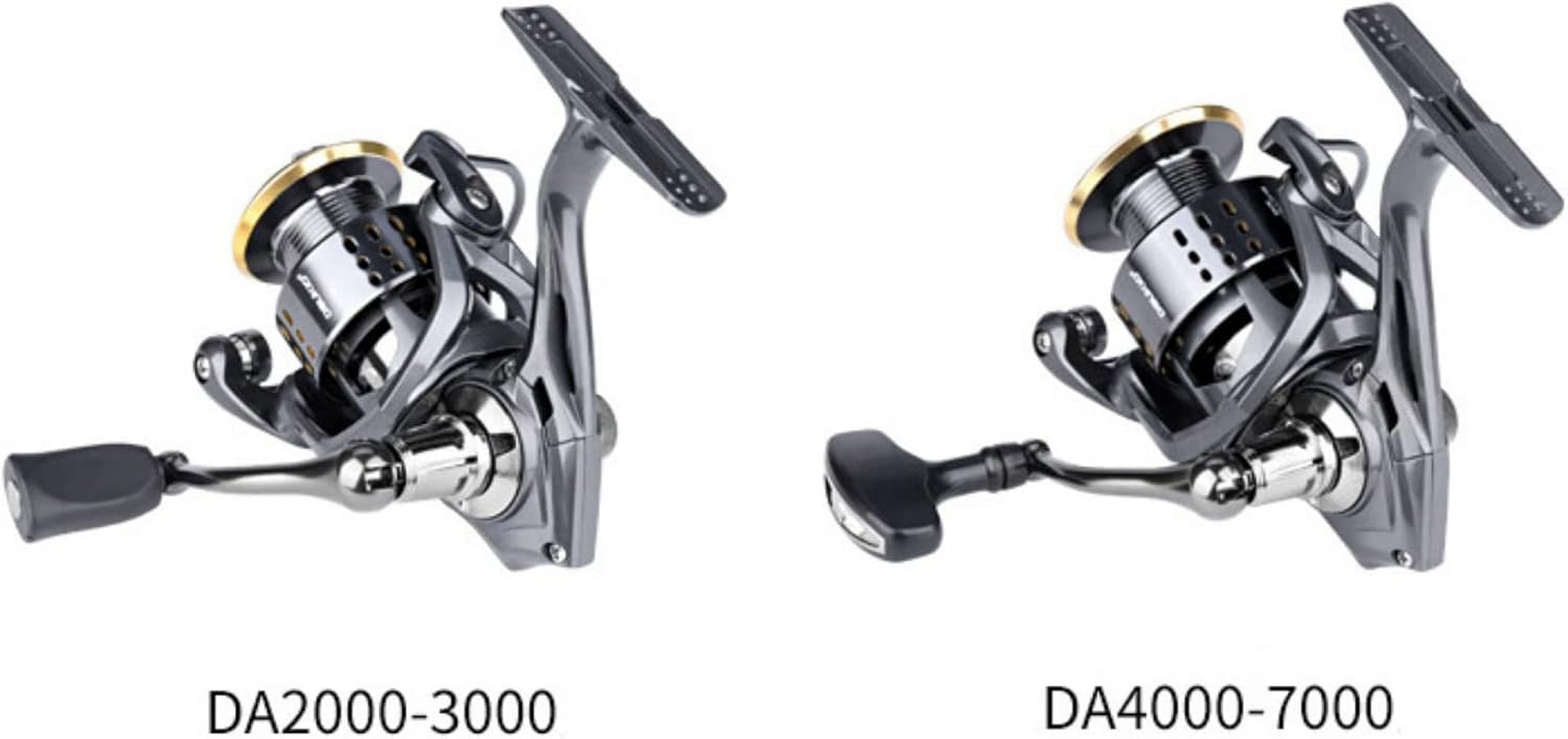 Fishing Reel DA 2000-7000 Series 3+1 BB Metal Spinning Wheel Max Drag 15kg Outdoor Lure Throwing