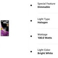 thumbnail image 2 of Feit Electric BPQ100/8.6/RP 100-Watt Halogen T4 Light Bulb, Dimmable with GY8.6 Base, Warm White, 2 of 2