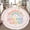 Color 1, variant on Washable Non Slip 3ft Round Rug, Rainbow Be Kind Inspirational Typography Pastel Clouds Stars Flowers Nursery Rugs with Tassels Carpet for Calming Corner Home Bedroom Playroom Decor