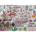thumbnail image 5 of oneOone Cotton Cambric Light Pink Fabric Unicorn Pattern Craft Projects Decor Fabric Printed By The Yard 56 Inch Wide, 5 of 5