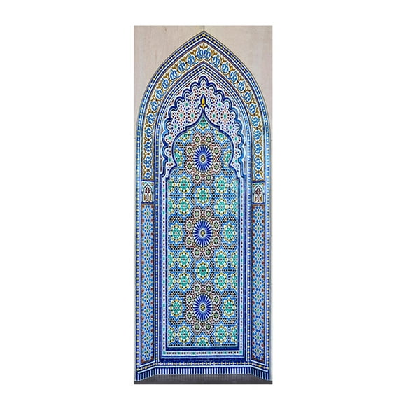 DOLITY 2x Door Stickers Wall Mural Religious Door Wall Stickers for Home Bookcase L L